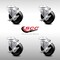 Service Caster 4 Inch SS Phenolic Wheel Swivel Bolt Hole Caster Set with Brake SCC-SSBH20S414-PHS-TLB-4 - alternate 5